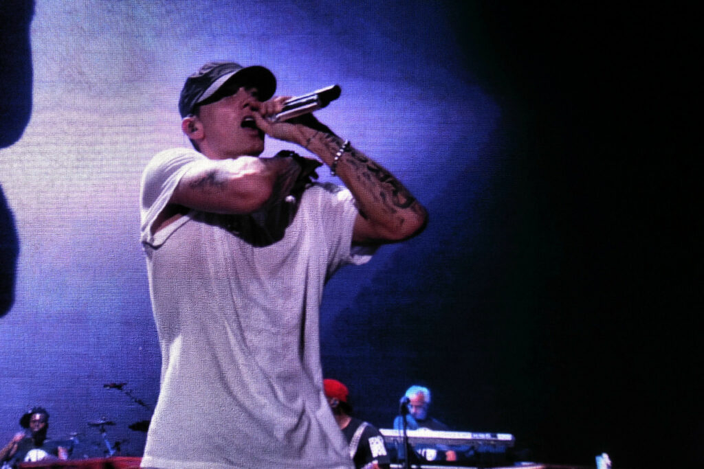 Eminem Wants Vivek Ramaswamy To Stop Rapping His Songs At Campaign Stops Eminem in concert